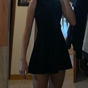 Black mini dress